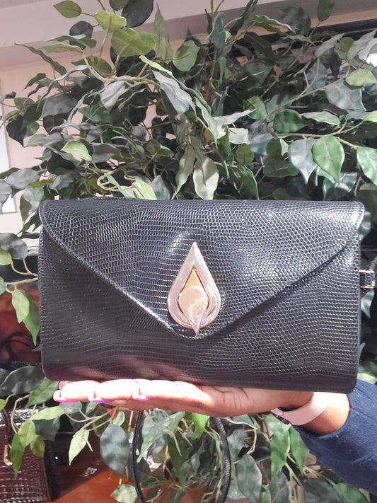 Teardrop Black Purse
