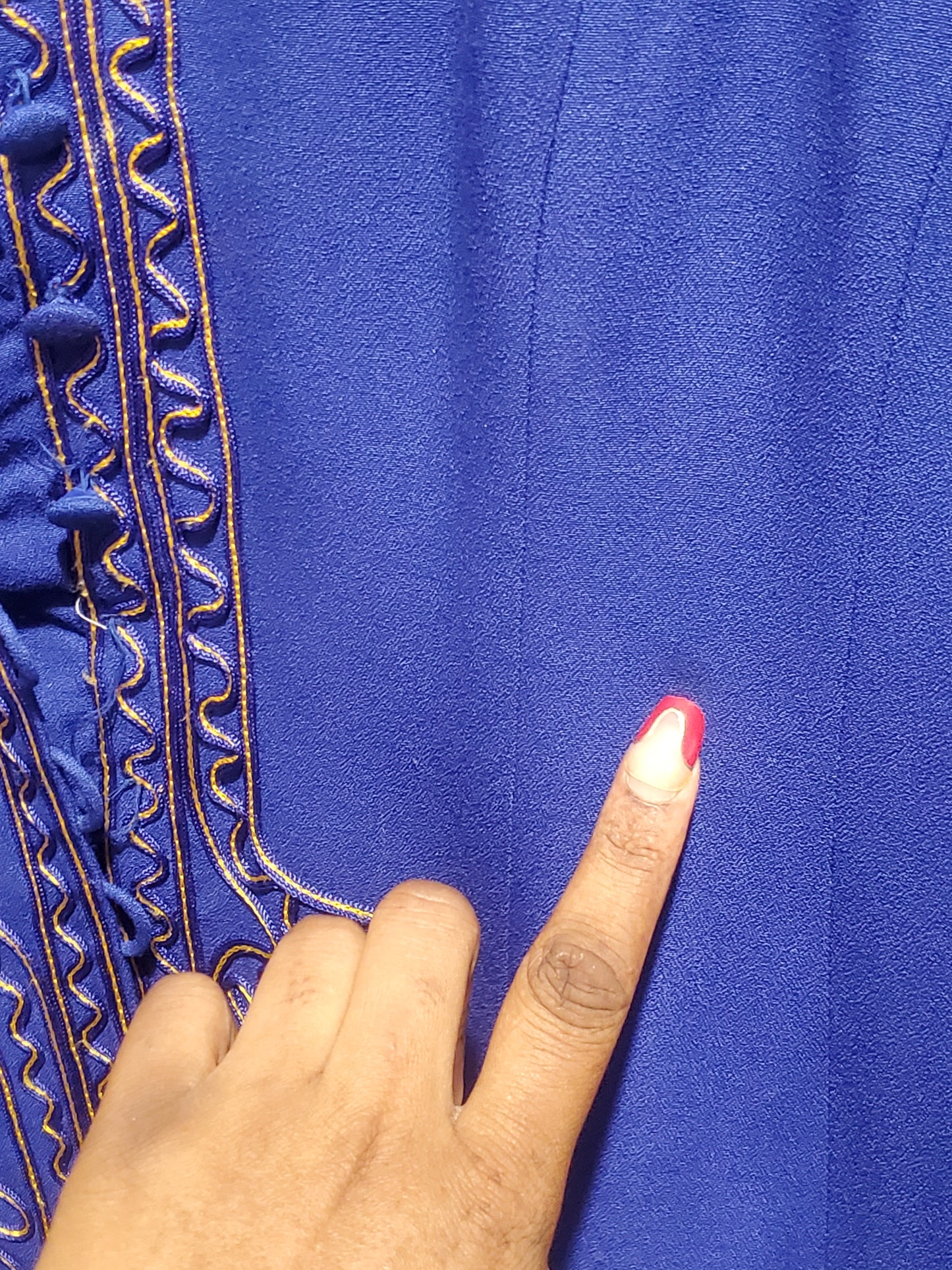 Blue & Yellow Squiggle Blazer