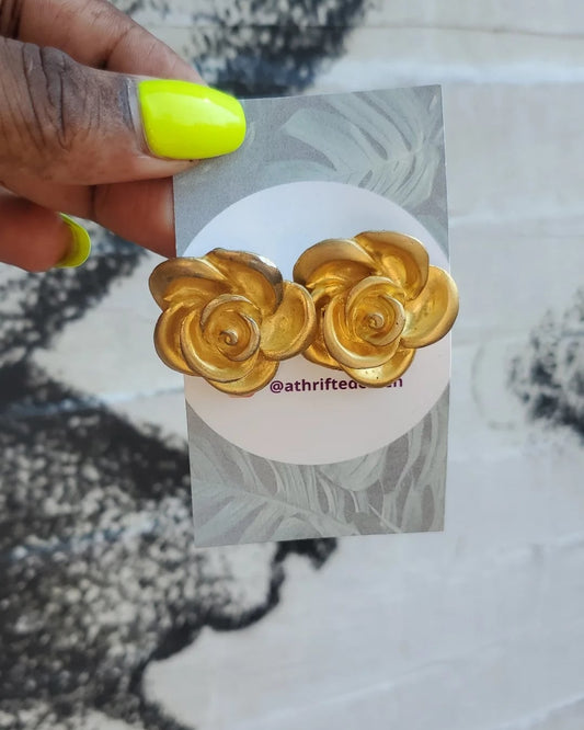 Rose Clip-on Earrings